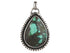 Sterling Silver Turquoise Drops Handcrafted Artisan Pendant, (SP-5752)